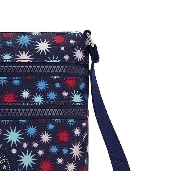 Kipling Alvar Extra Small Printed Mini Táska Kék | HU 1313AH